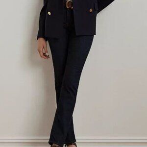 Womens Ralph Lauren Nolita Dark Wash Straight Leg Jeans Sz 12